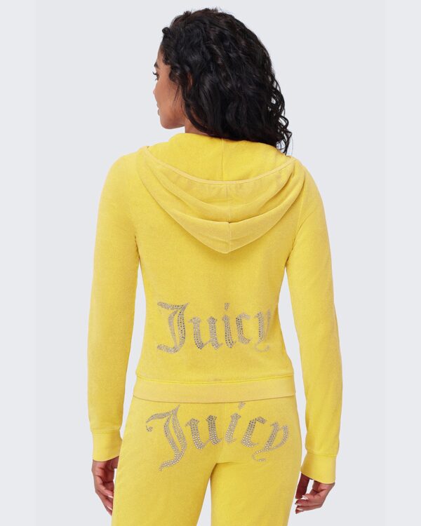 Juicy Couture Big Bling Washed Terry Hoodie – Buttercup