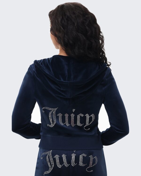 Juicy Couture OG Big Bling Velour Hoodie – Regal Blue