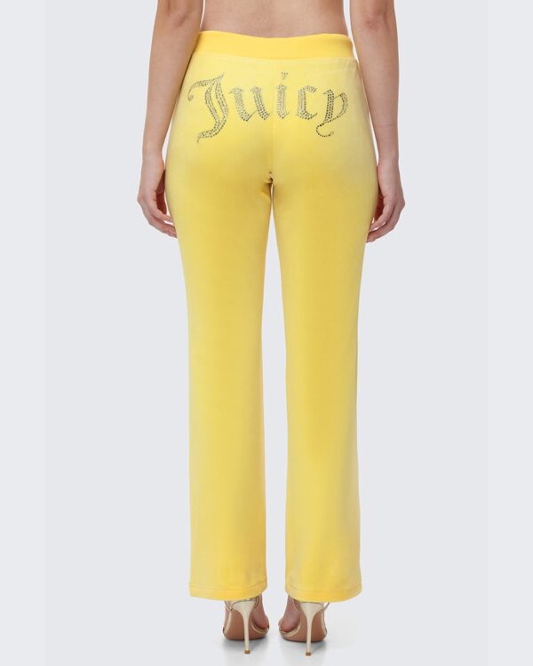 Juicy Couture OG Big Bling Velour Track Pants – Buttercup