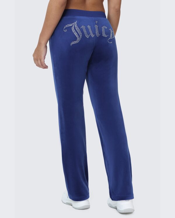 Juicy Couture OG Big Bling Velour Track Pants – Varsity Blue