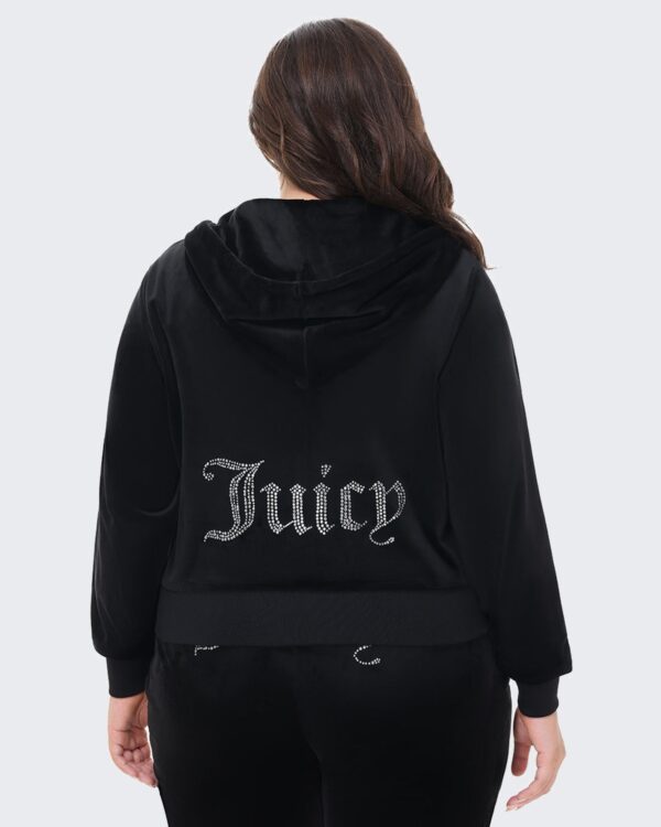 Juicy Couture Plus-Size OG Big Bling Velour Hoodie – Liquorice