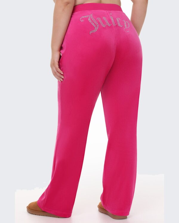 Juicy Couture Plus-Size OG Big Bling Velour Track Pants – Free Love