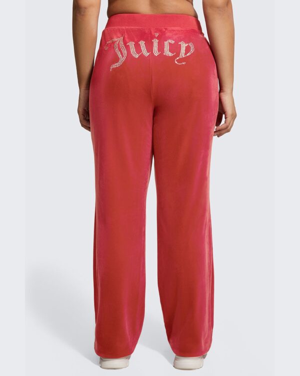 Juicy Couture Plus-Size OG Big Bling Velour Track Pants – Maraschino