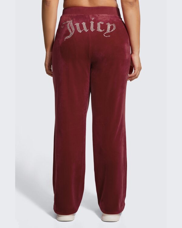 Juicy Couture Plus-Size OG Big Bling Velour Track Pants – Red Dahlia