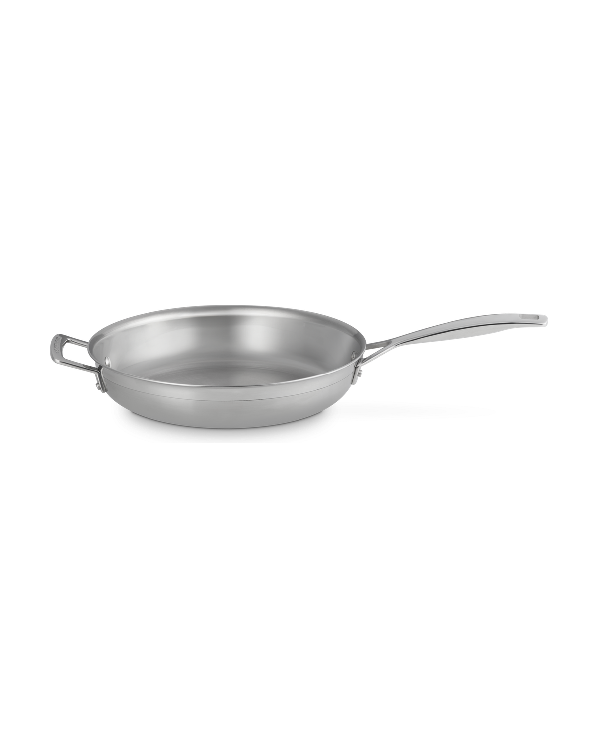 Le Creuset 3-ply Stainless Steel Uncoated Frying Pan with Helper Handle