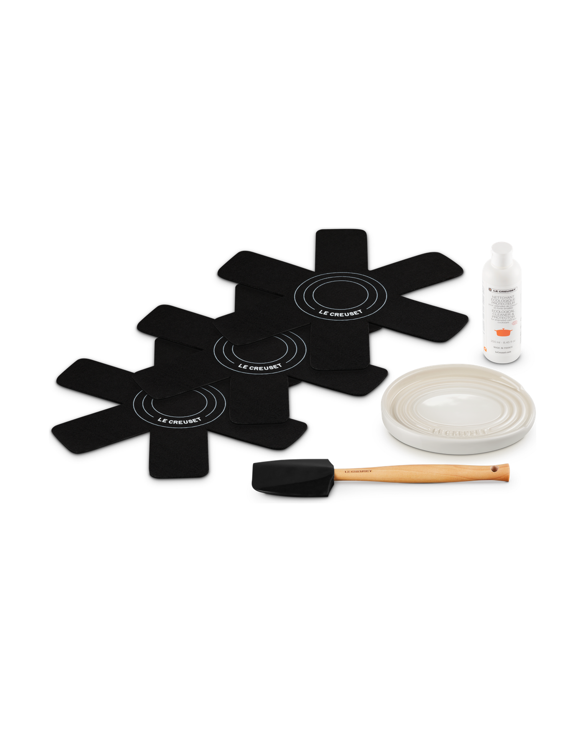 Le Creuset 4-piece Cookware Care Set – Meringue