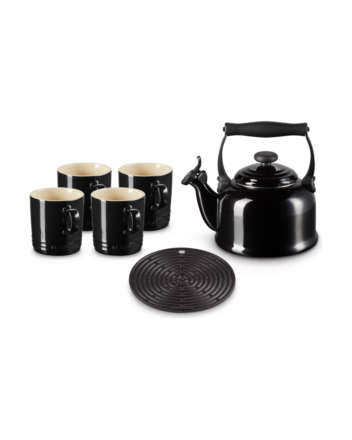 Le Creuset 6-piece Tea Set – Black Onyx