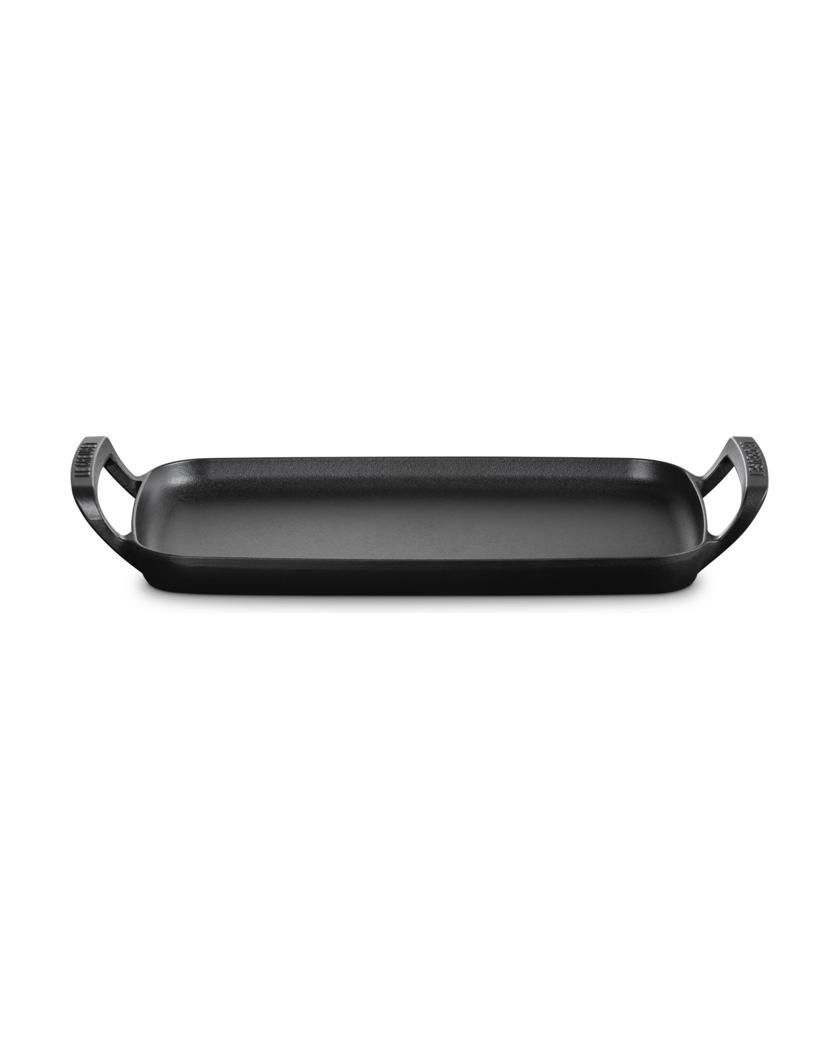 Le Creuset Cast Iron BBQ Outdoor Rectangular Griddle – Satin black