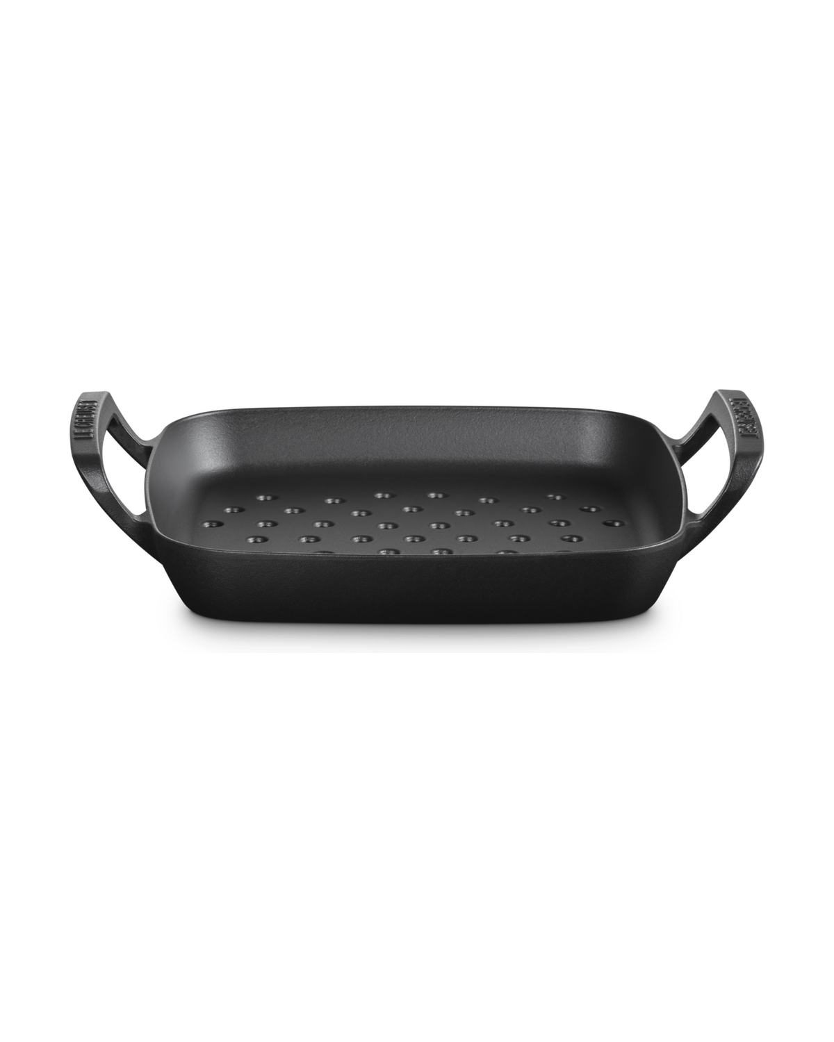 Le Creuset Cast Iron BBQ Outdoor Square Grilling Basket – Satin black