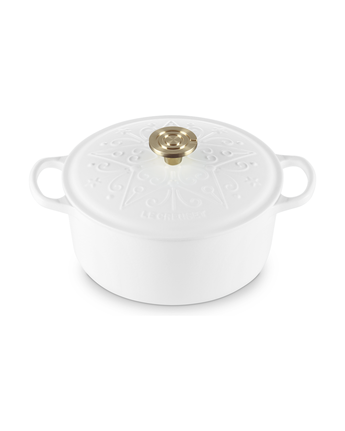 Le Creuset Cast Iron Christmas Round Casserole L'Etoile – Cotton