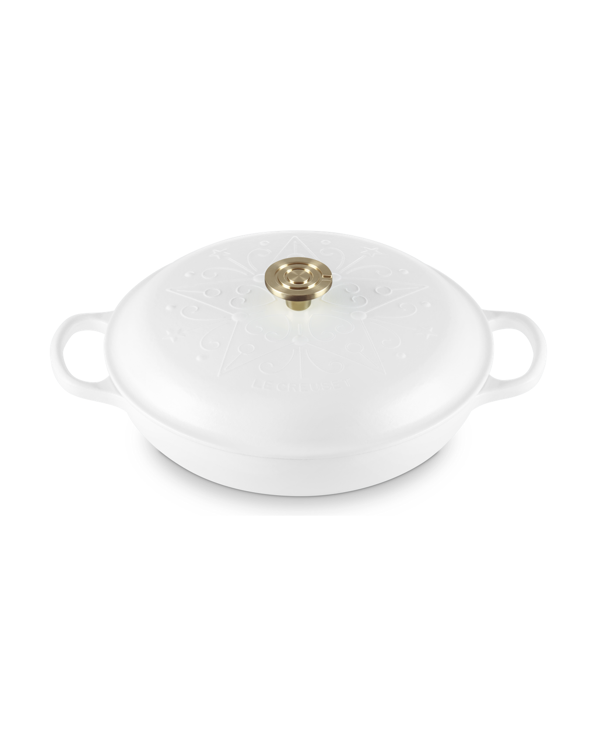 Le Creuset Cast Iron Christmas Shallow Casserole L'Etoile – Cotton