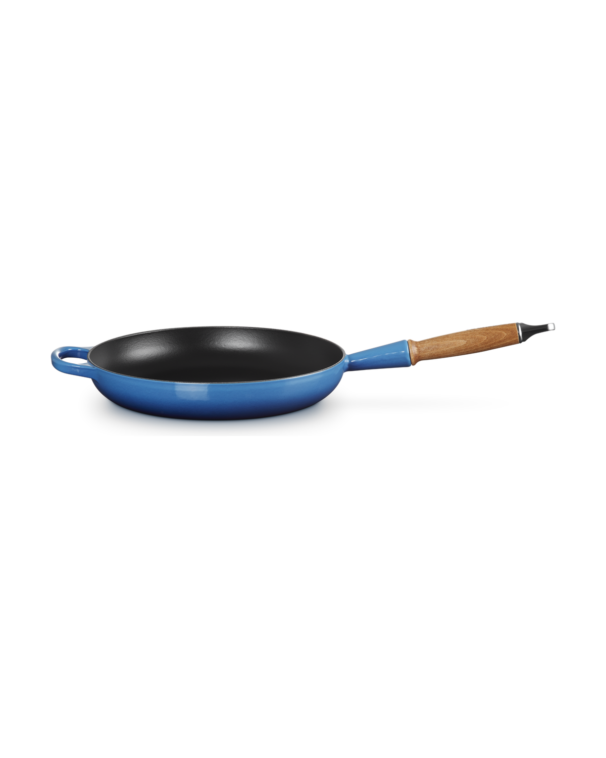 Le Creuset Cast Iron Frying Pan with Wooden Handle – Azure