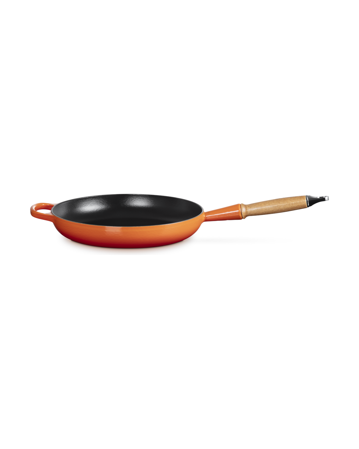 Le Creuset Cast Iron Frying Pan with Wooden Handle – Volcanic