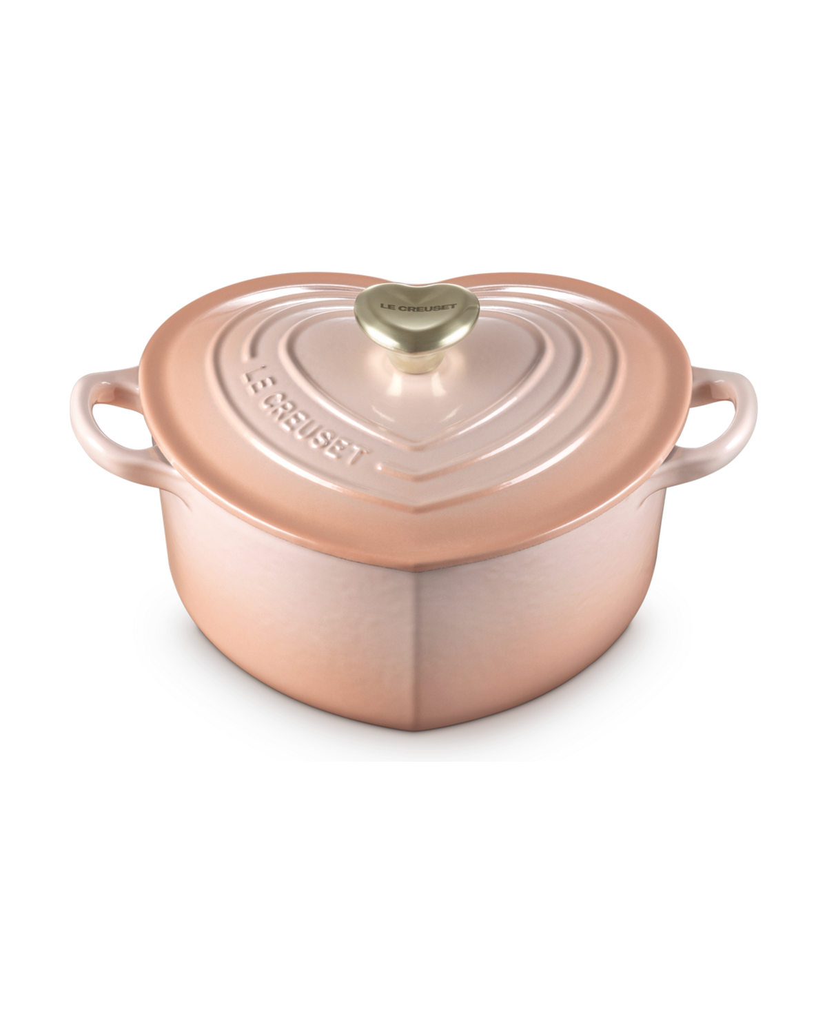 Le Creuset Cast Iron Heart Shaped Casserole with Heart Knob – Peche