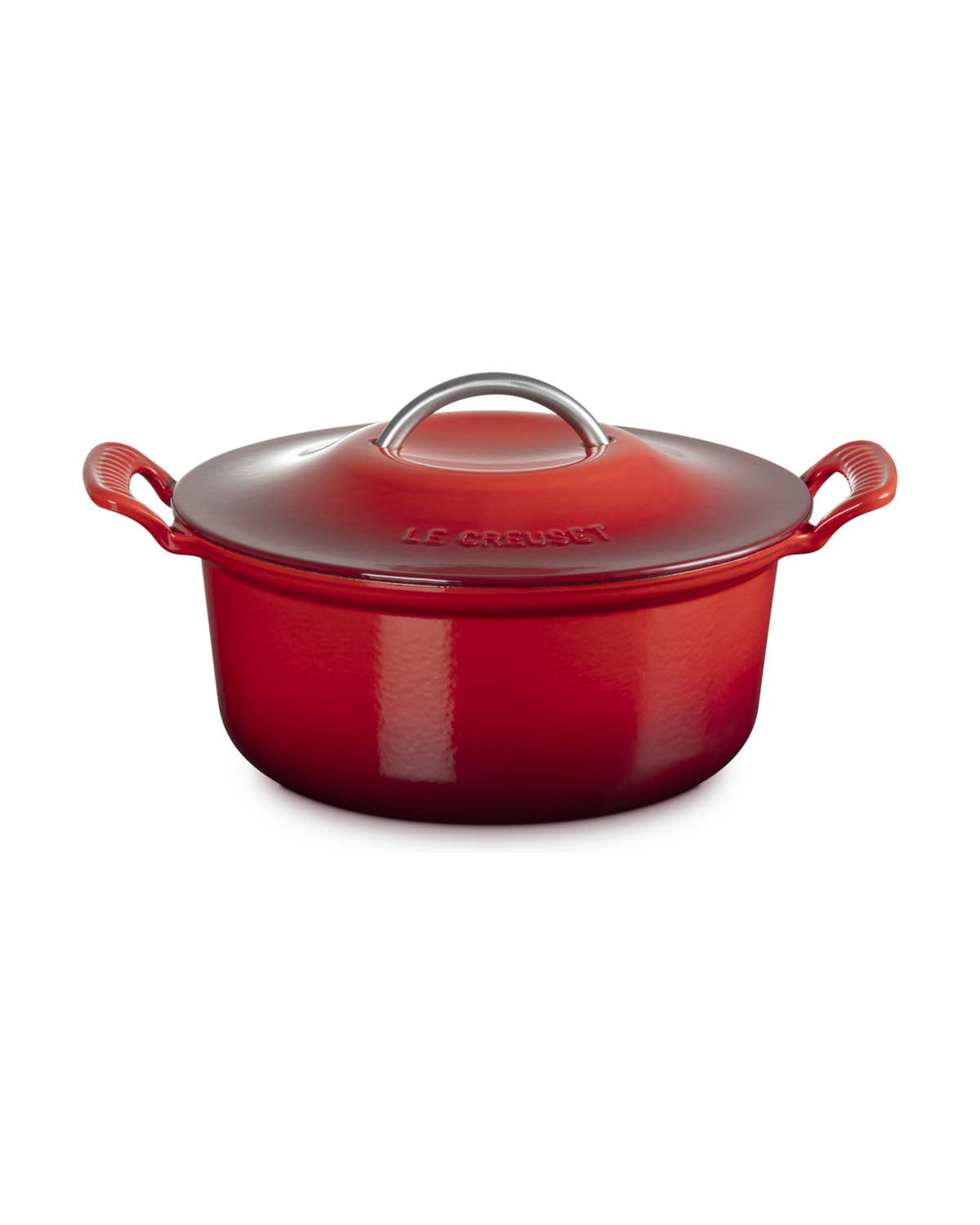 Le Creuset Cast Iron Modern Heritage Round Casserole – Cerise