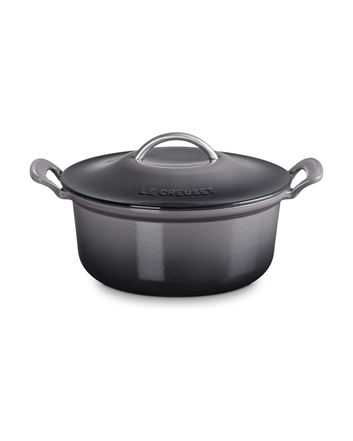 Le Creuset Cast Iron Modern Heritage Round Casserole – Flint