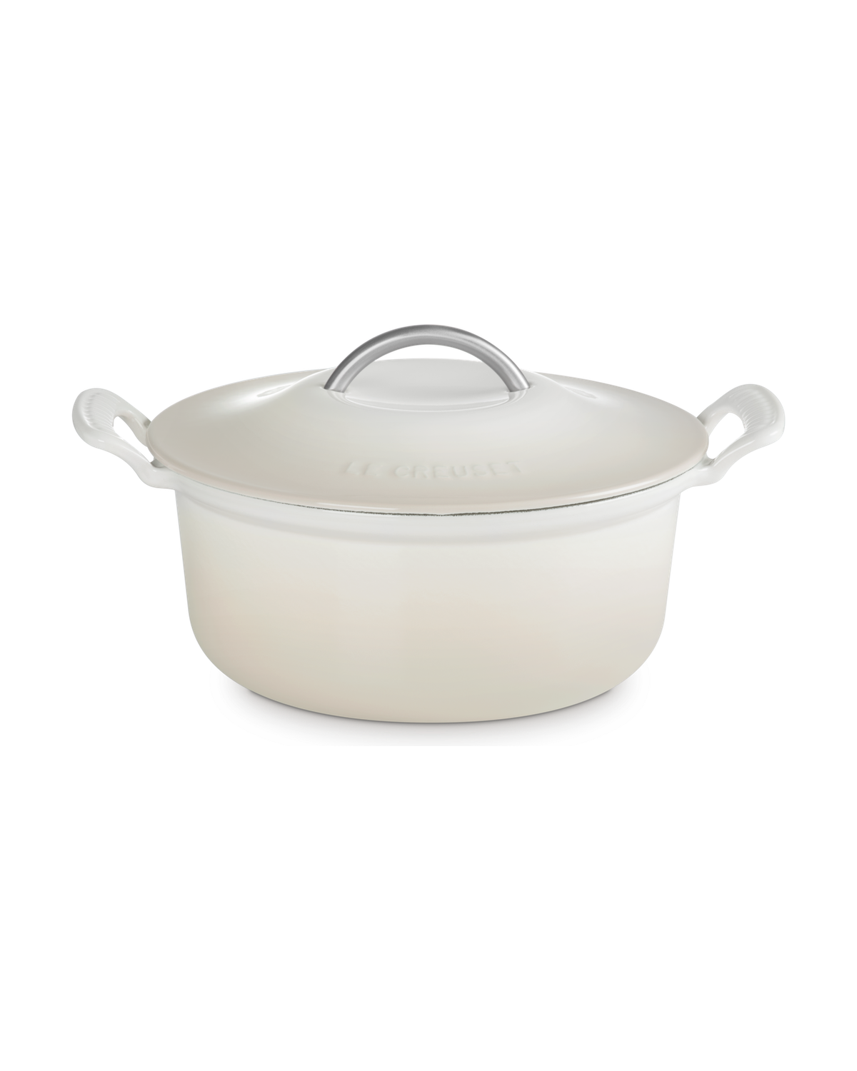 Le Creuset Cast Iron Modern Heritage Round Casserole – Meringue