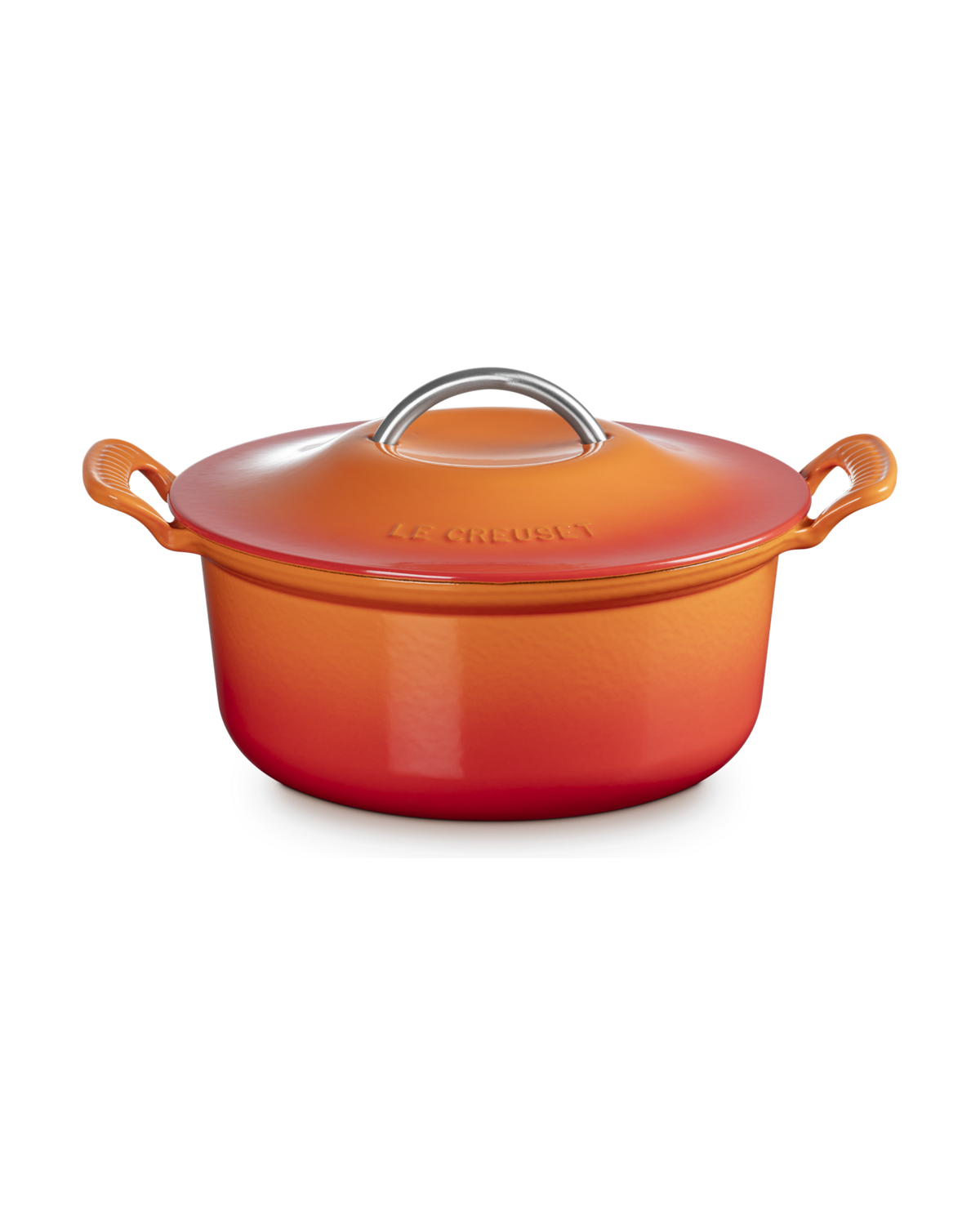 Le Creuset Cast Iron Modern Heritage Round Casserole – Volcanic