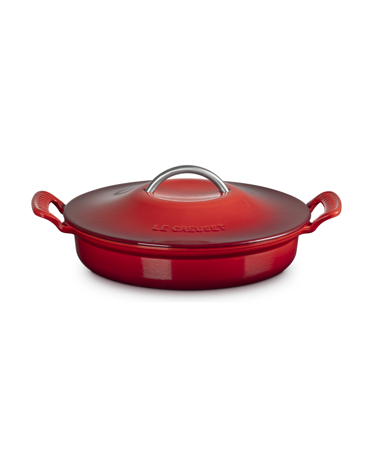 Le Creuset Cast Iron Modern Heritage Shallow Casserole – Cerise