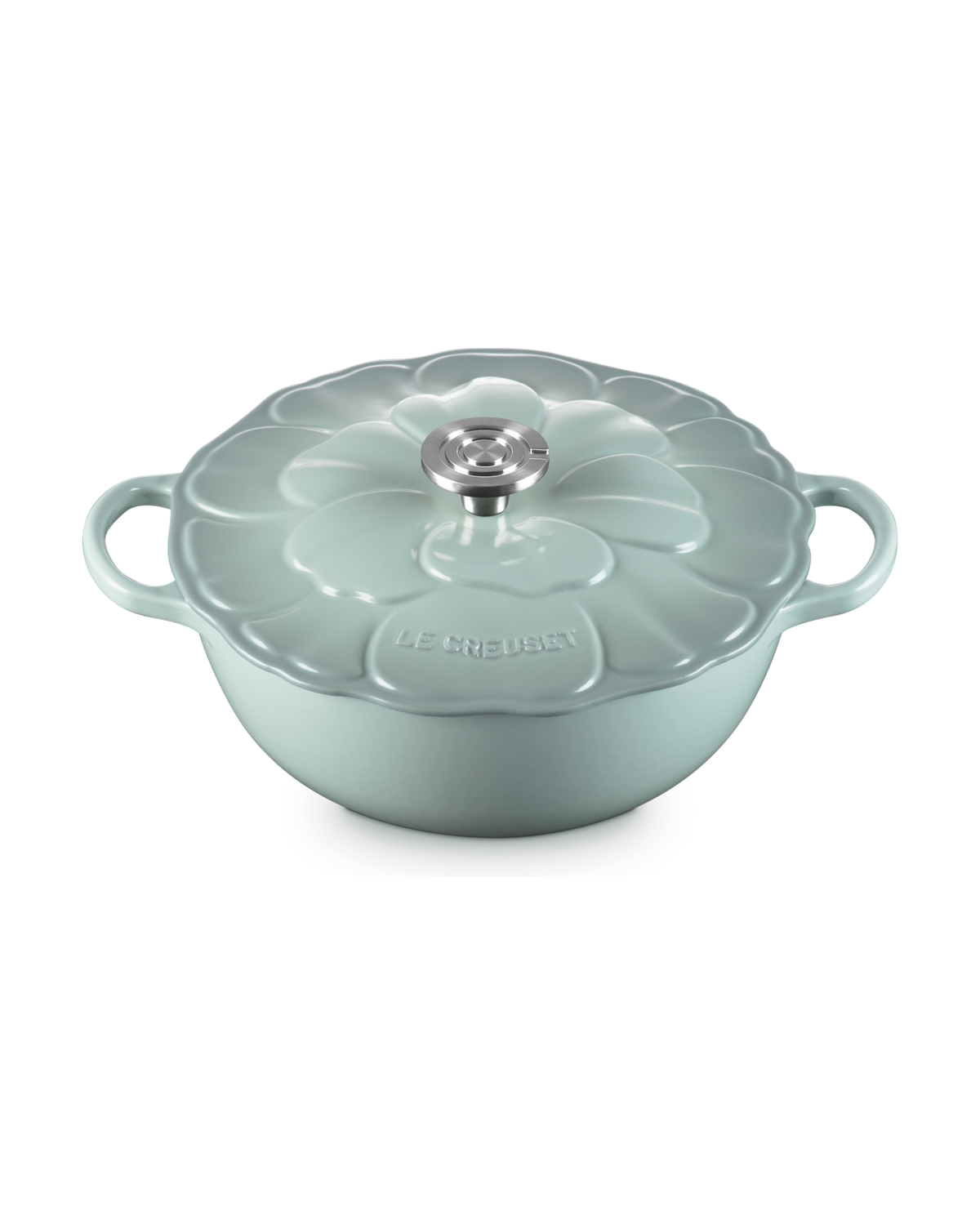 Le Creuset Cast Iron Petal Soup Pot – Sea Salt