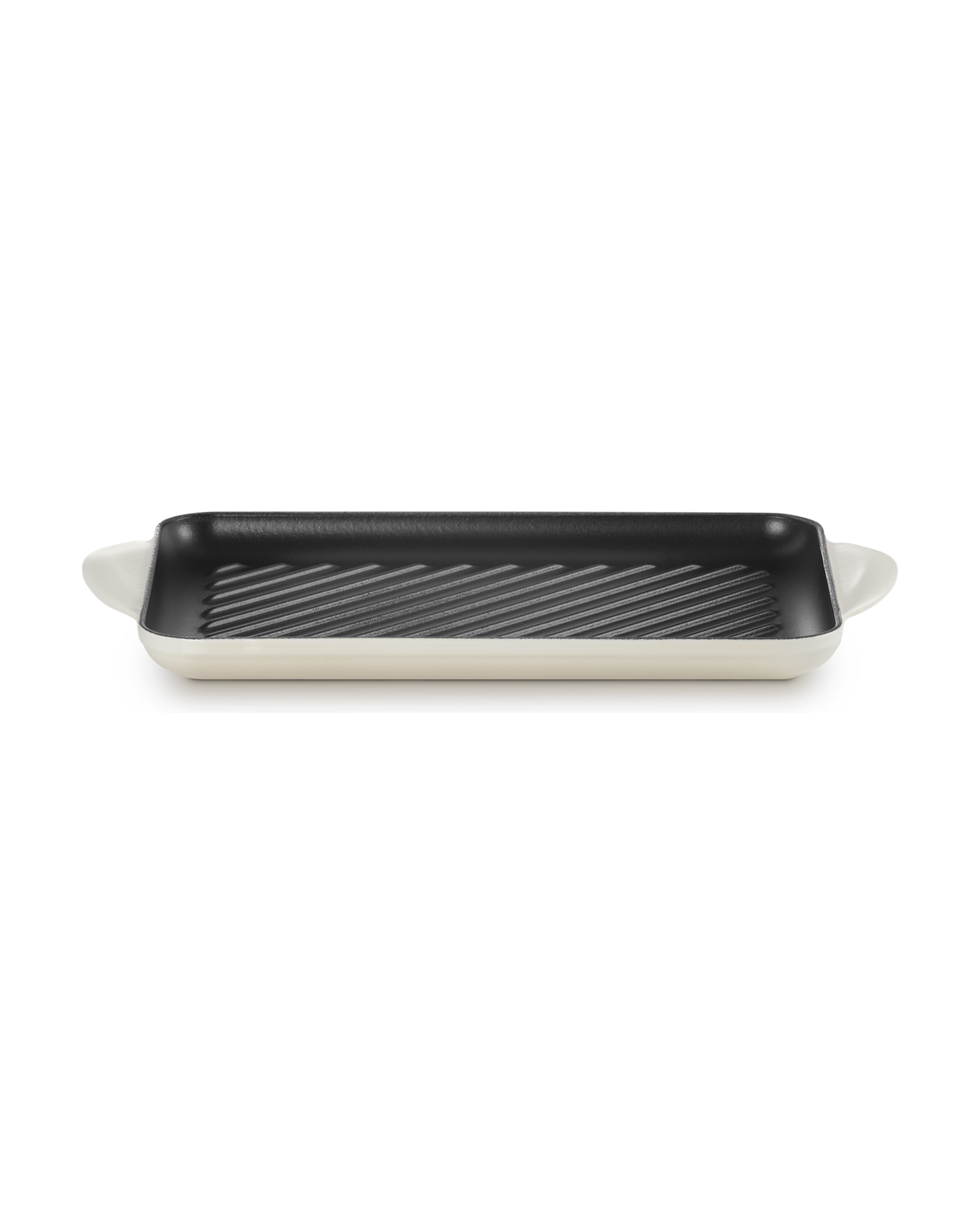 Le Creuset Cast Iron Rectangular Grill – Meringue