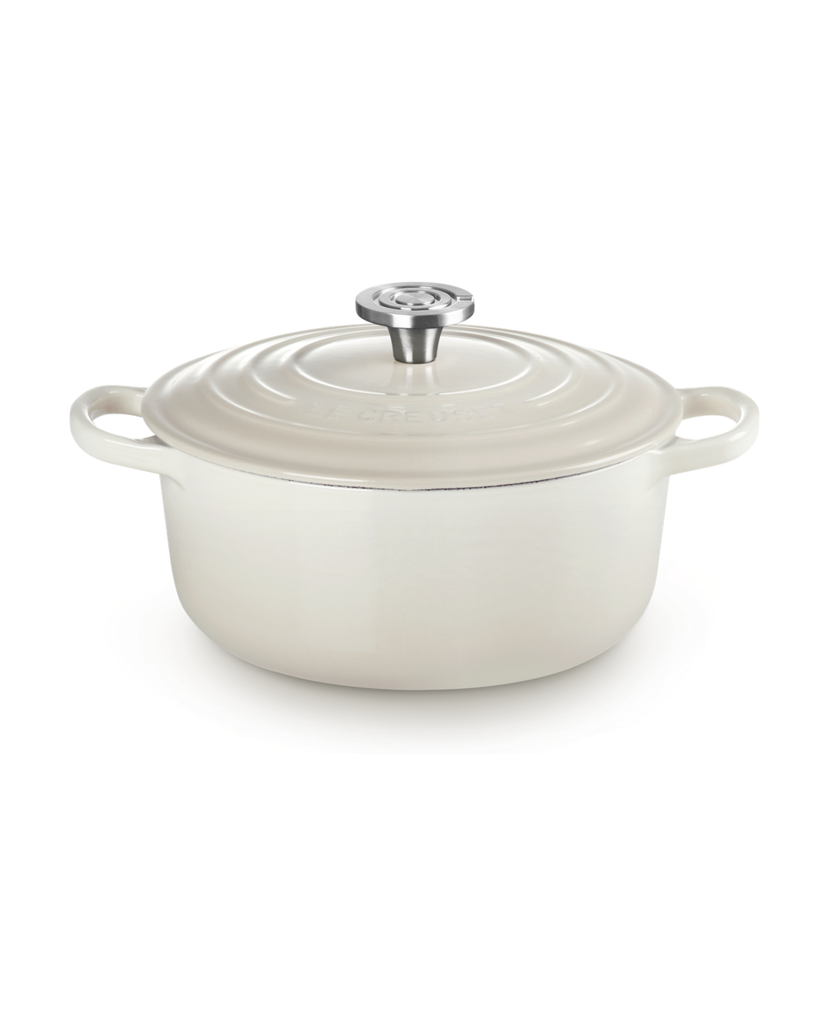 Le Creuset Cast Iron Round Casserole – Meringue