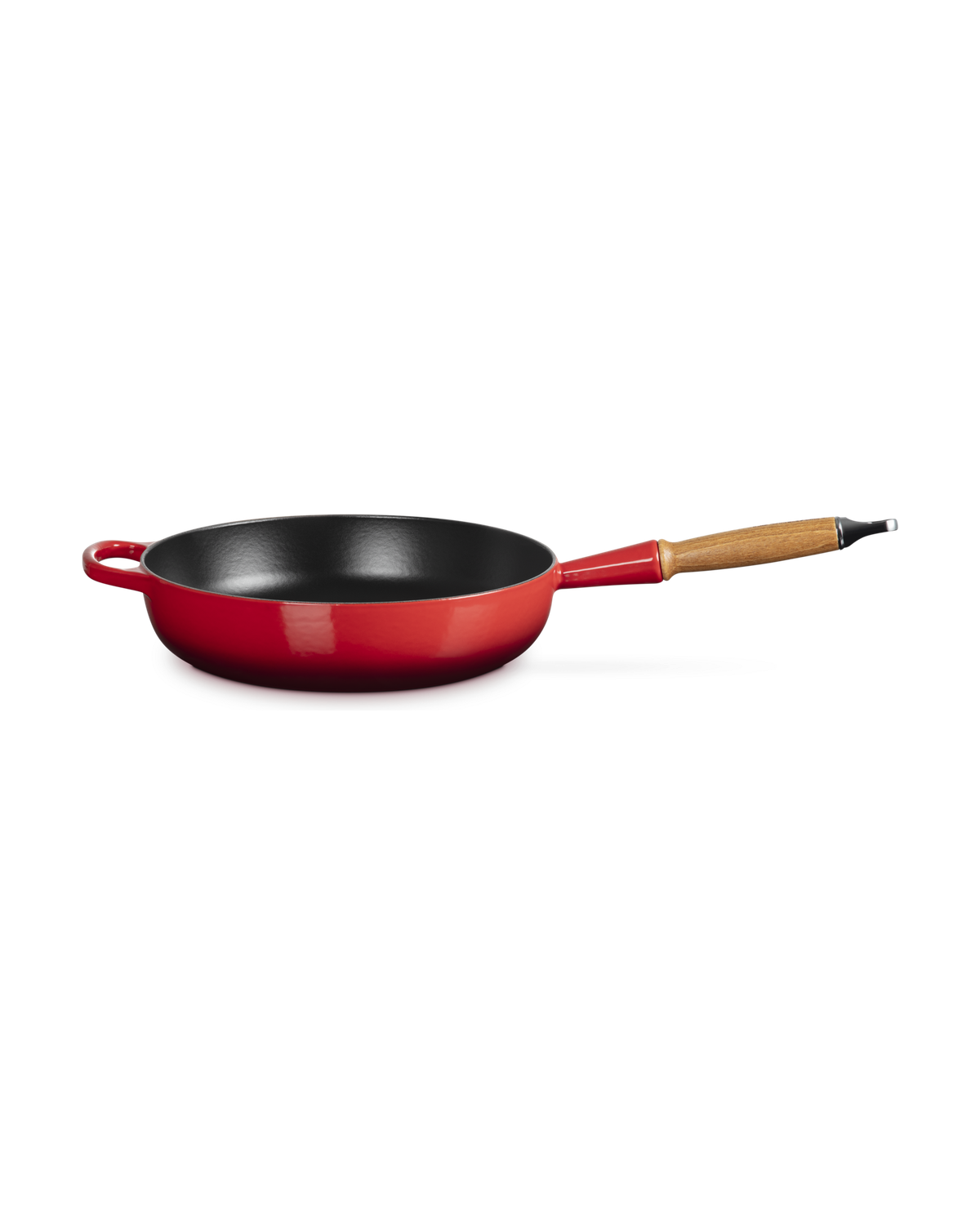 Le Creuset Cast Iron Sauté Pan with Wooden Handle – Cerise