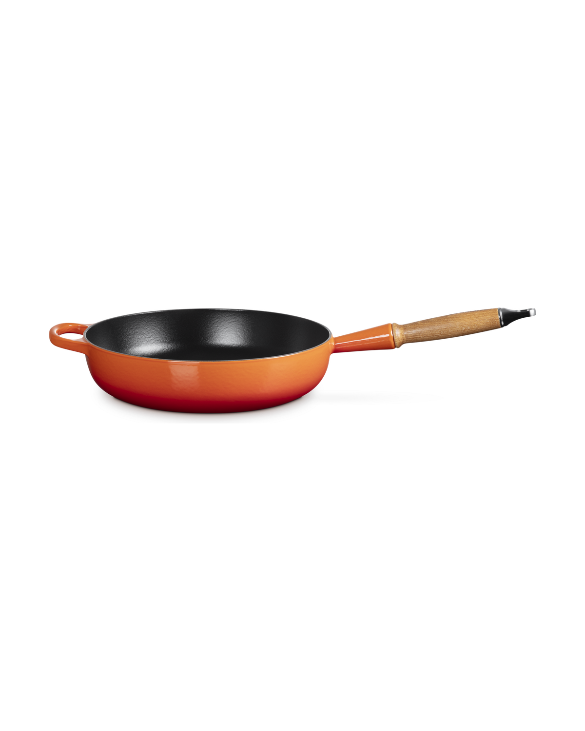 Le Creuset Cast Iron Sauté Pan with Wooden Handle – Volcanic