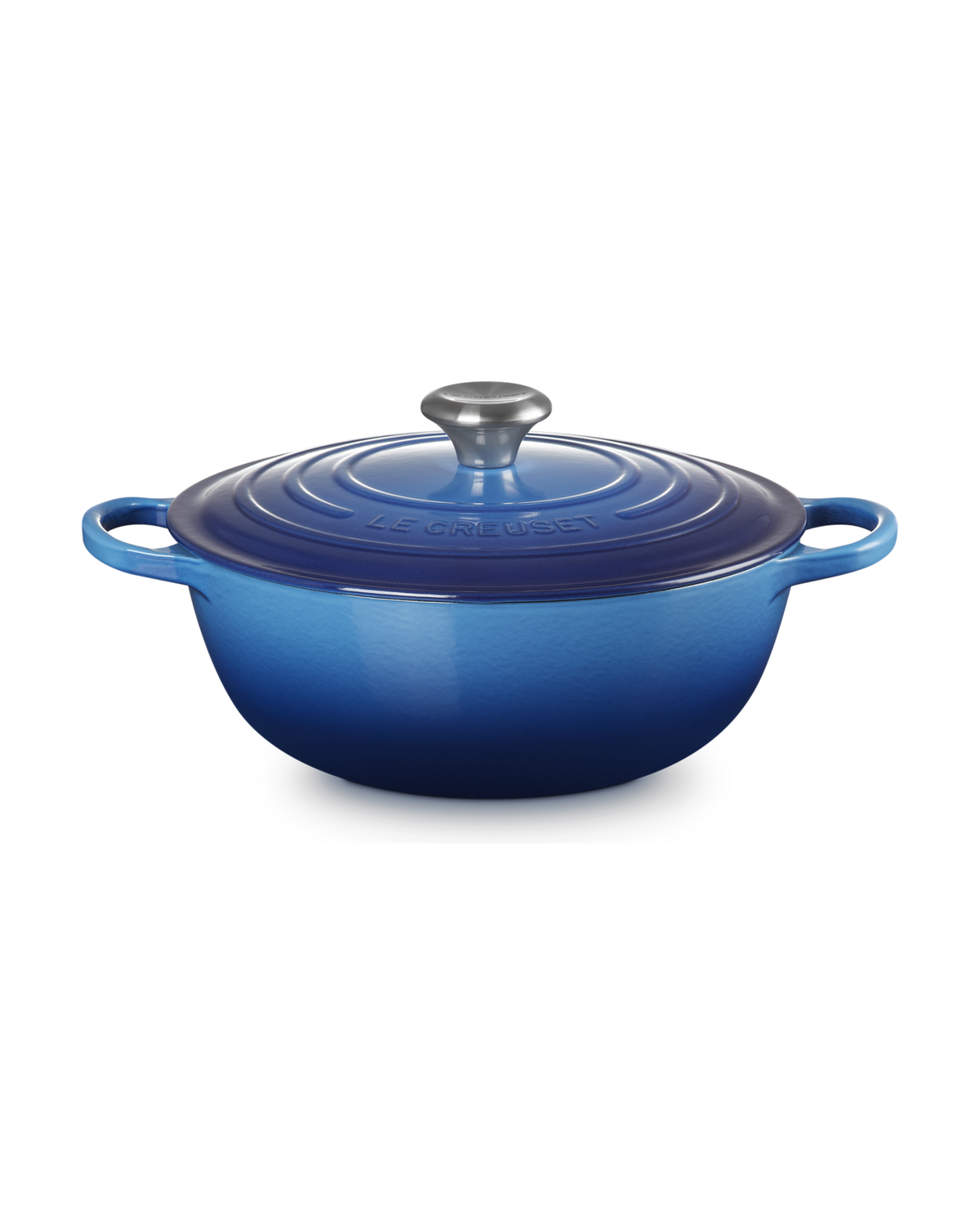 Le Creuset Cast Iron Soup Pot with Signature Knob – Azure