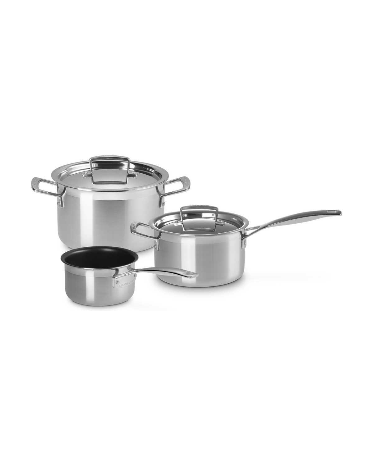 Le Creuset Classic 3-ply Stainless Steel 3-piece Cookware Set