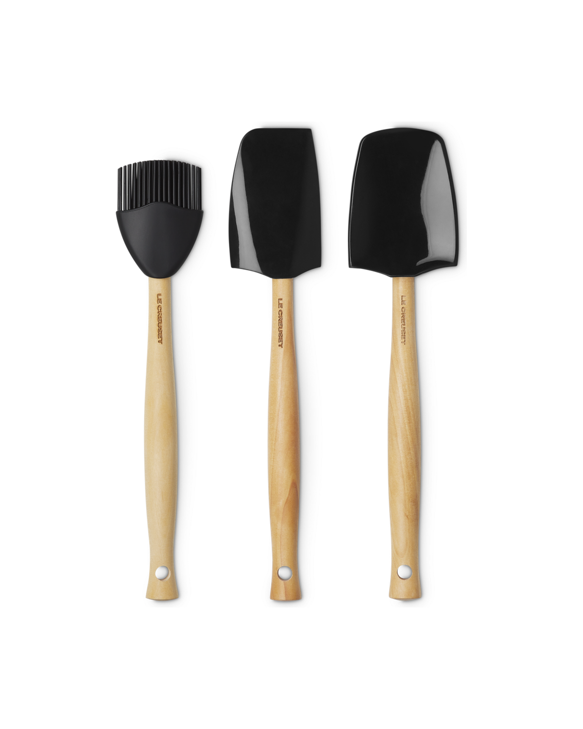 Le Creuset Craft 3-piece Utensil Set – Black Onyx