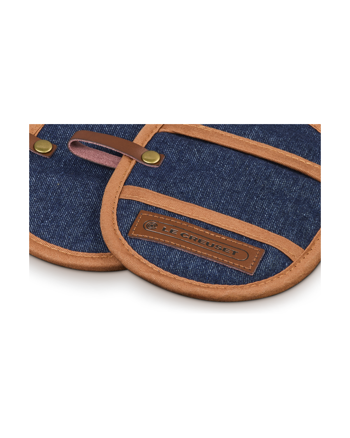 Le Creuset Denim Set of 2 Fingergrip Pot Holder – Dark Blue Denim