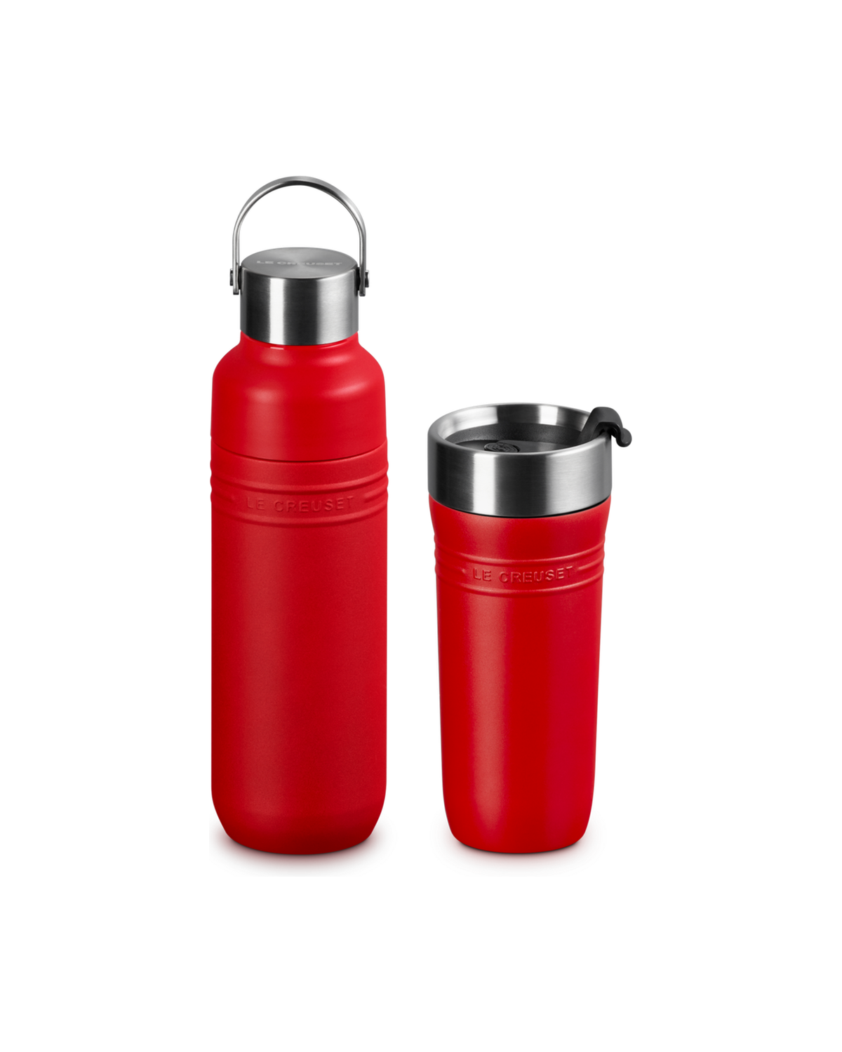 Le Creuset Essential Hydration Bottle and Mug Set – Cerise