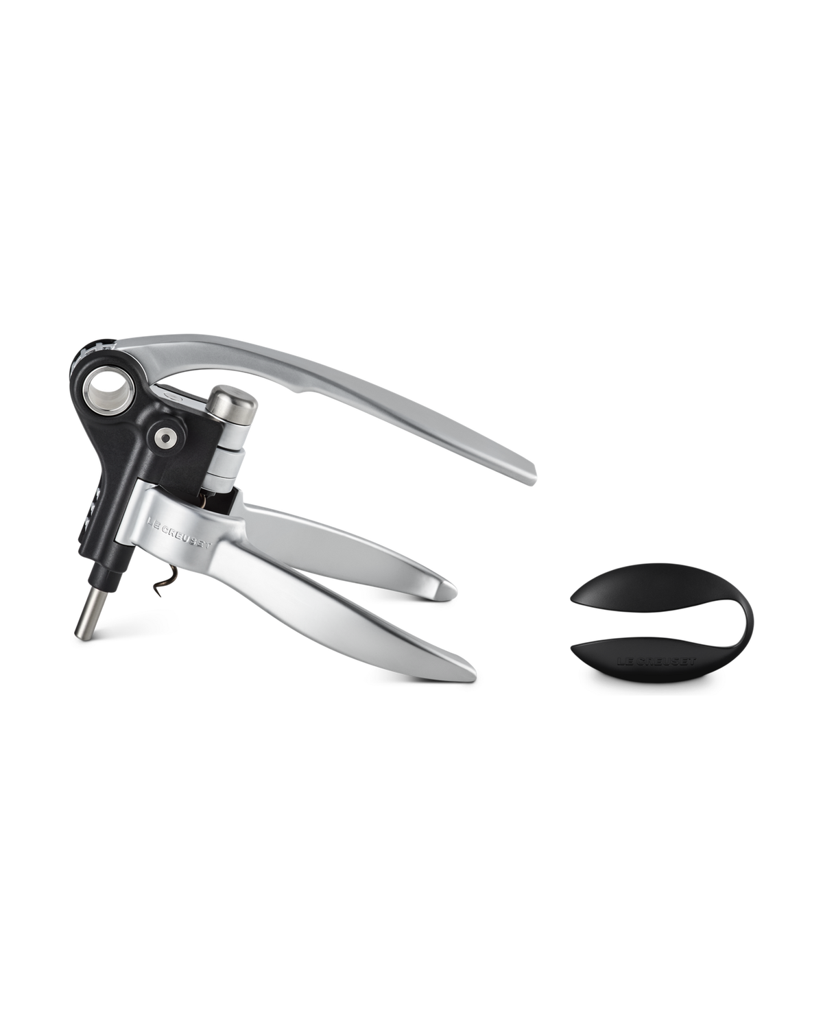 Le Creuset Metal Lever Corkscrew with Foil Cutter LM 250 – Satin Chrome