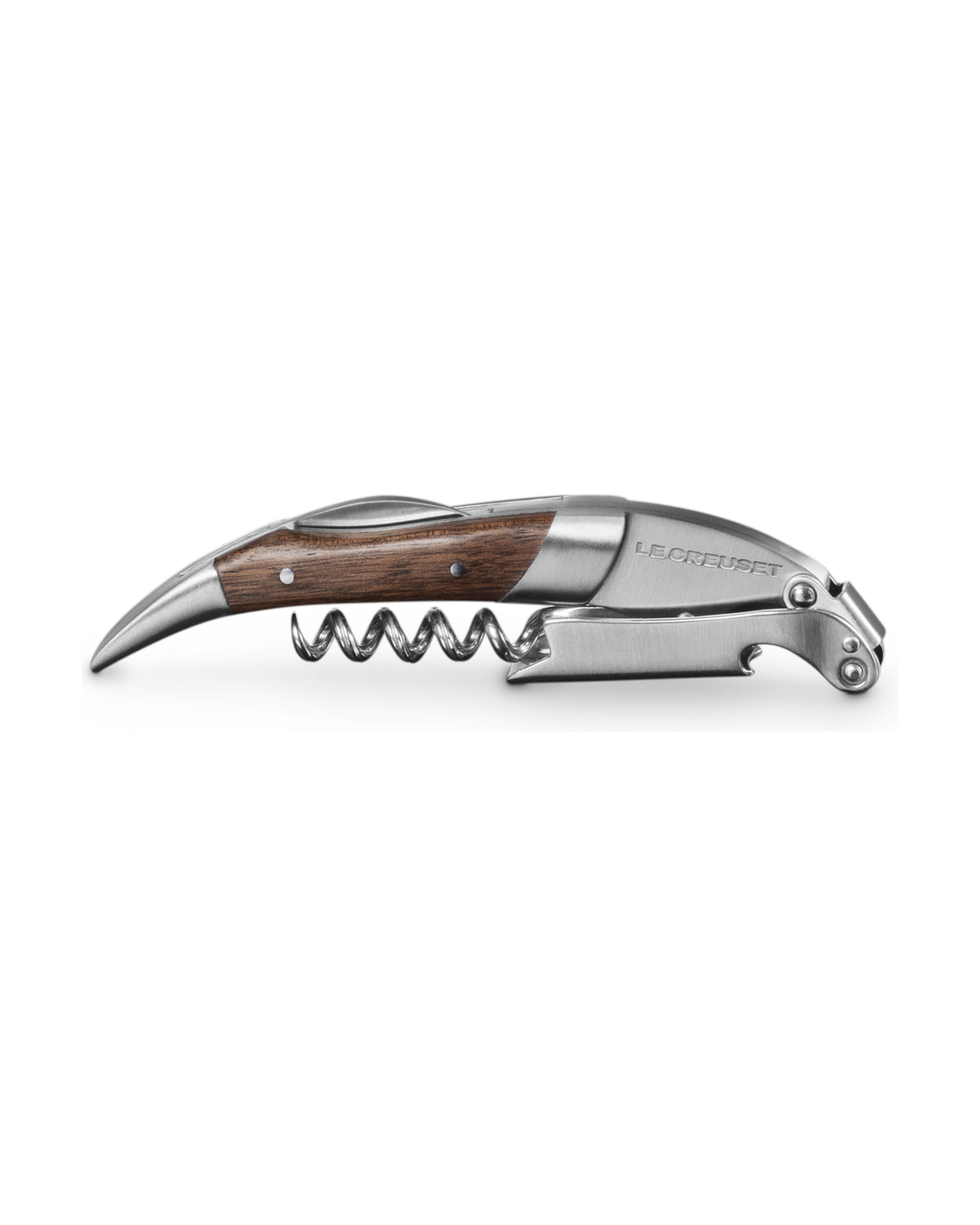 Le Creuset Premium Waiter's Corkscrew with Black Walnut Wood Handle