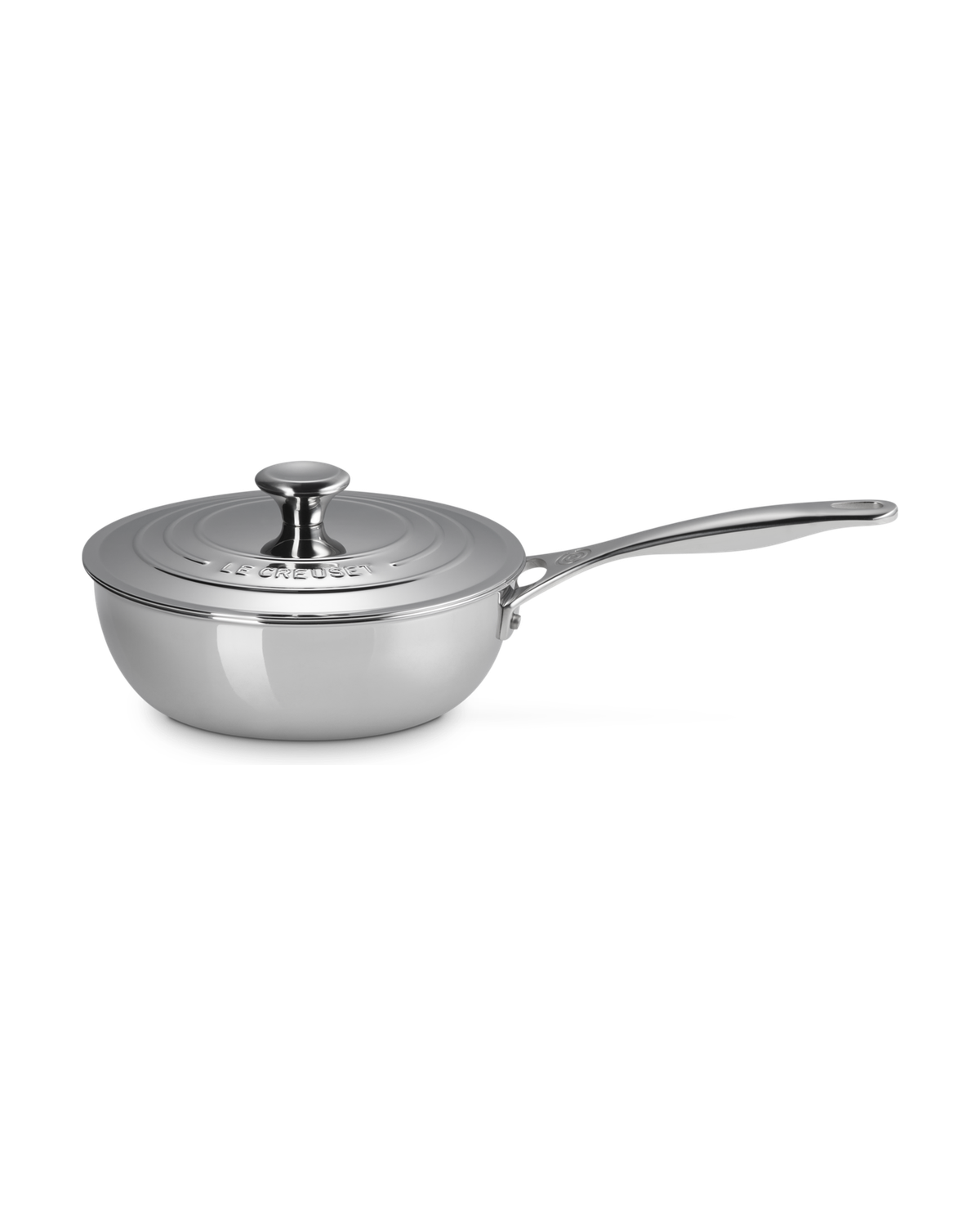 Le Creuset Signature Stainless Steel Non-Stick Chef's Pan with Lid