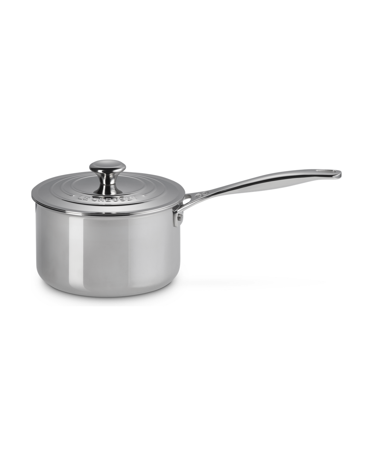 Le Creuset Signature Stainless Steel Saucepan with Lid