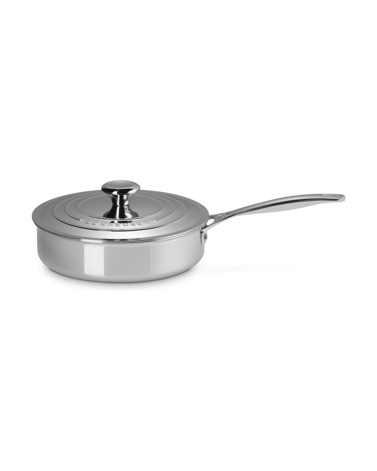 Le Creuset Signature Stainless Steel Sauté Pan with Lid