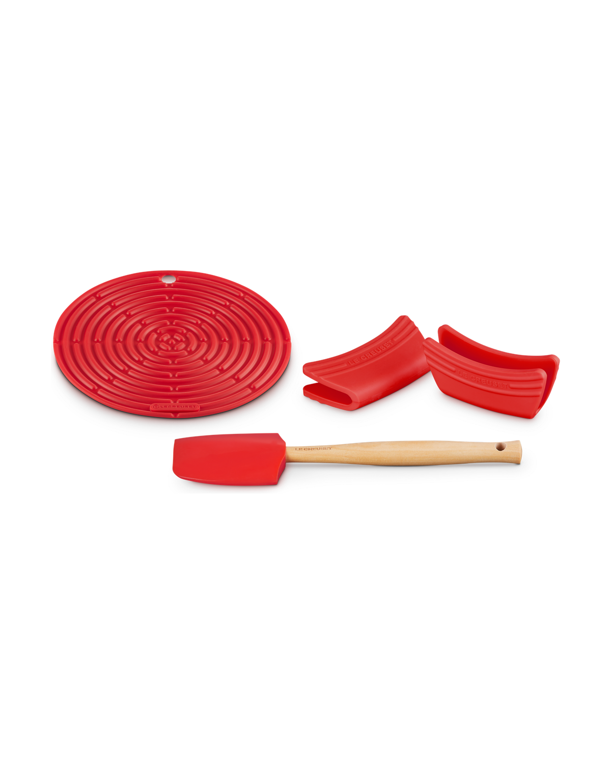 Le Creuset Silicone 3-piece Essentials Set – Cerise