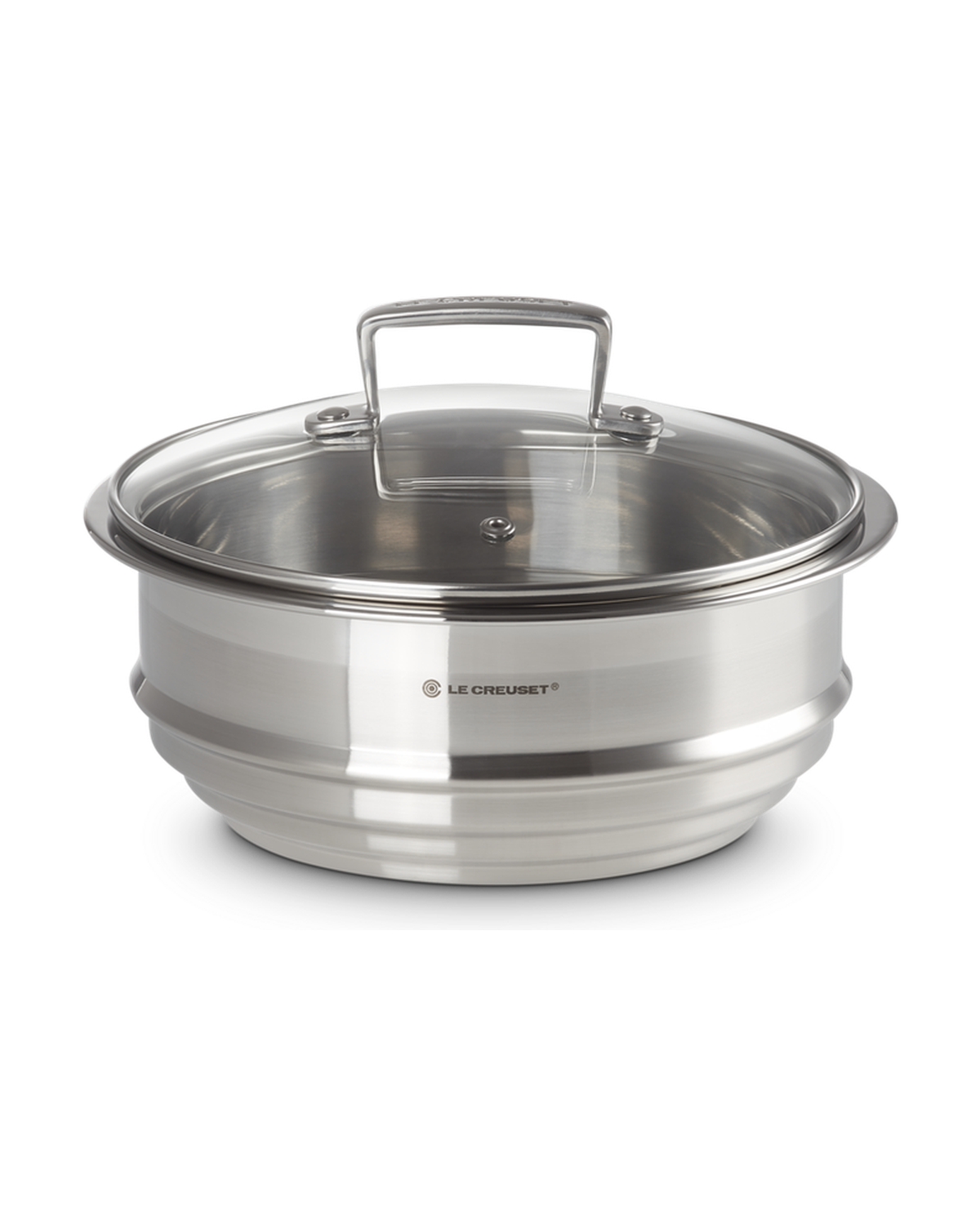 Le Creuset Stainless Steel Multi-steamer with Glass Lid