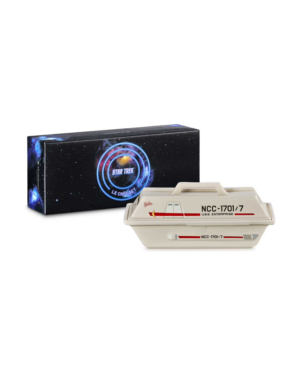 Le Creuset Star Trek Collection Galileo Shuttlecraft Rectangular Casserole – Brioche