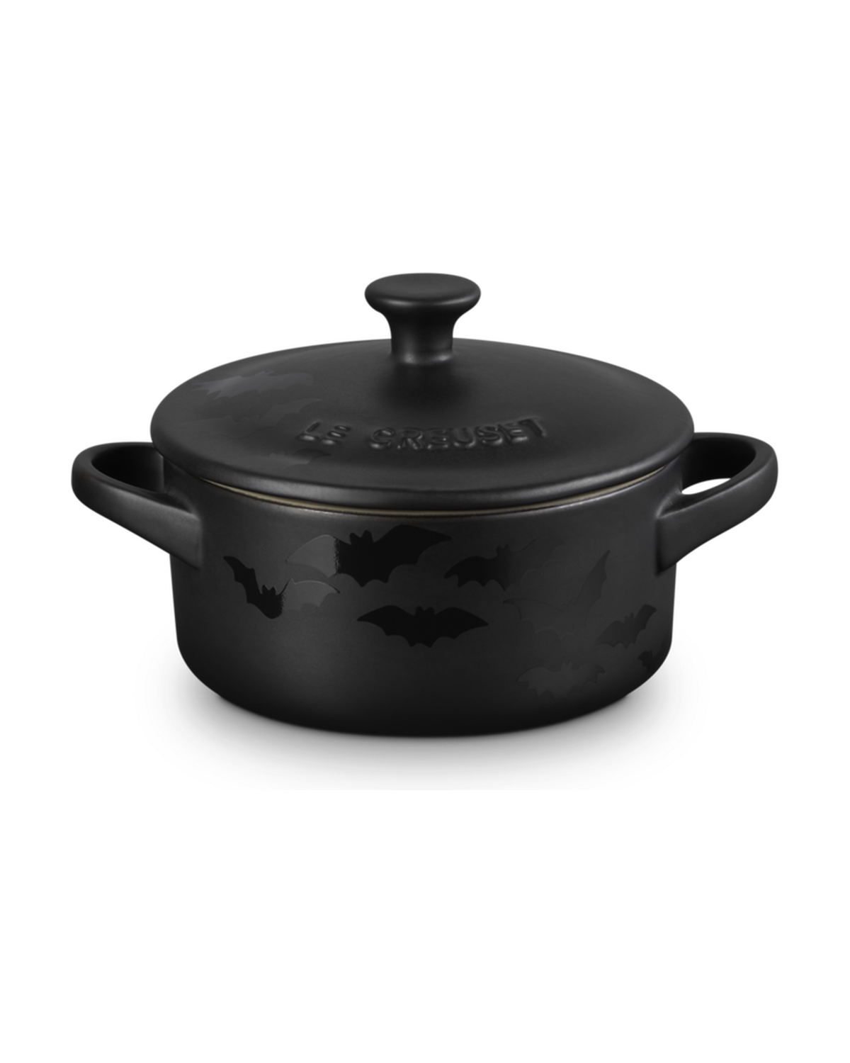 Le Creuset Stoneware Bat Petite Casserole – Satin black