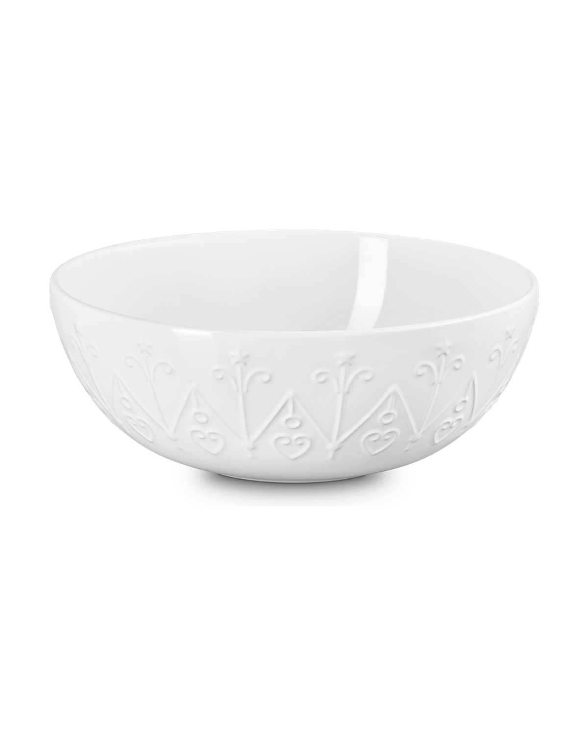 Le Creuset Stoneware Christmas Bowl L'Etoile – White