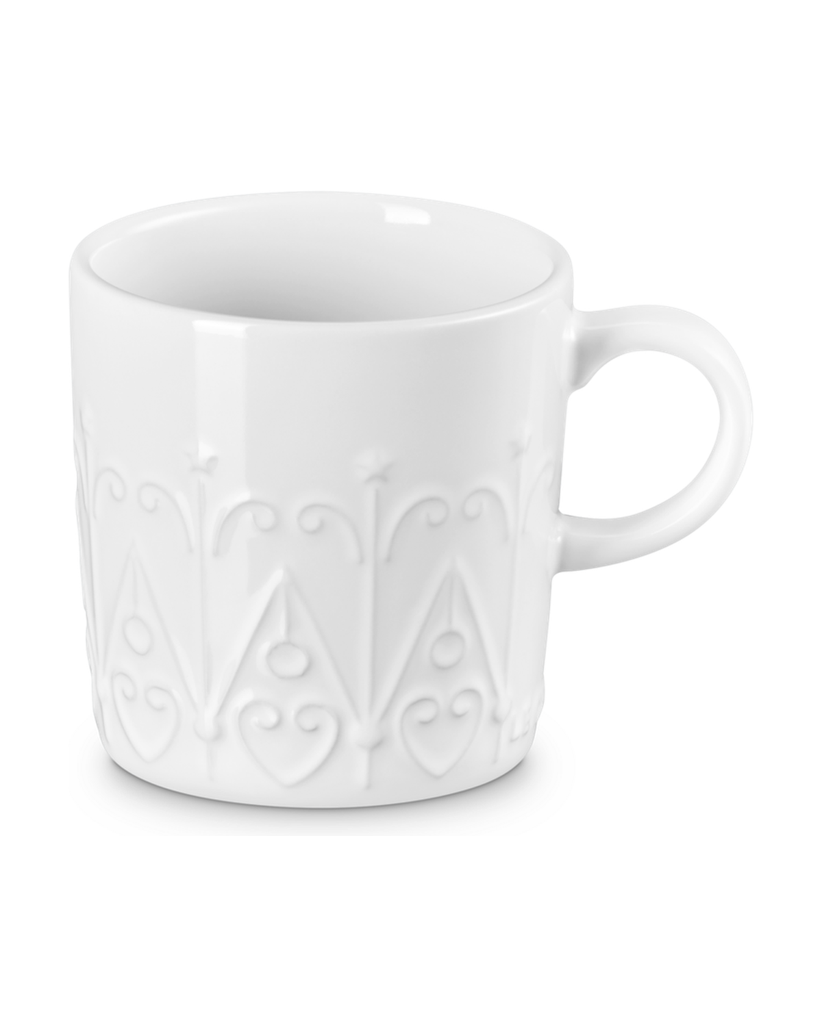 Le Creuset Stoneware Christmas Coffee Mug L'Etoile – White