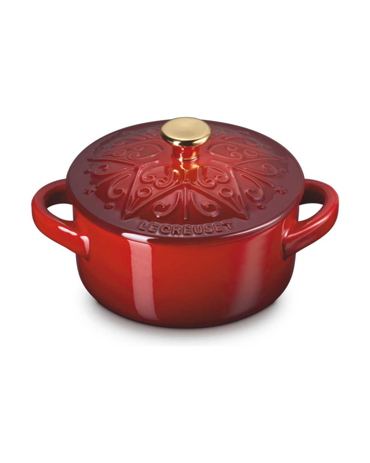 Le Creuset Stoneware Christmas Mini Cocotte L'Etoile – Cerise