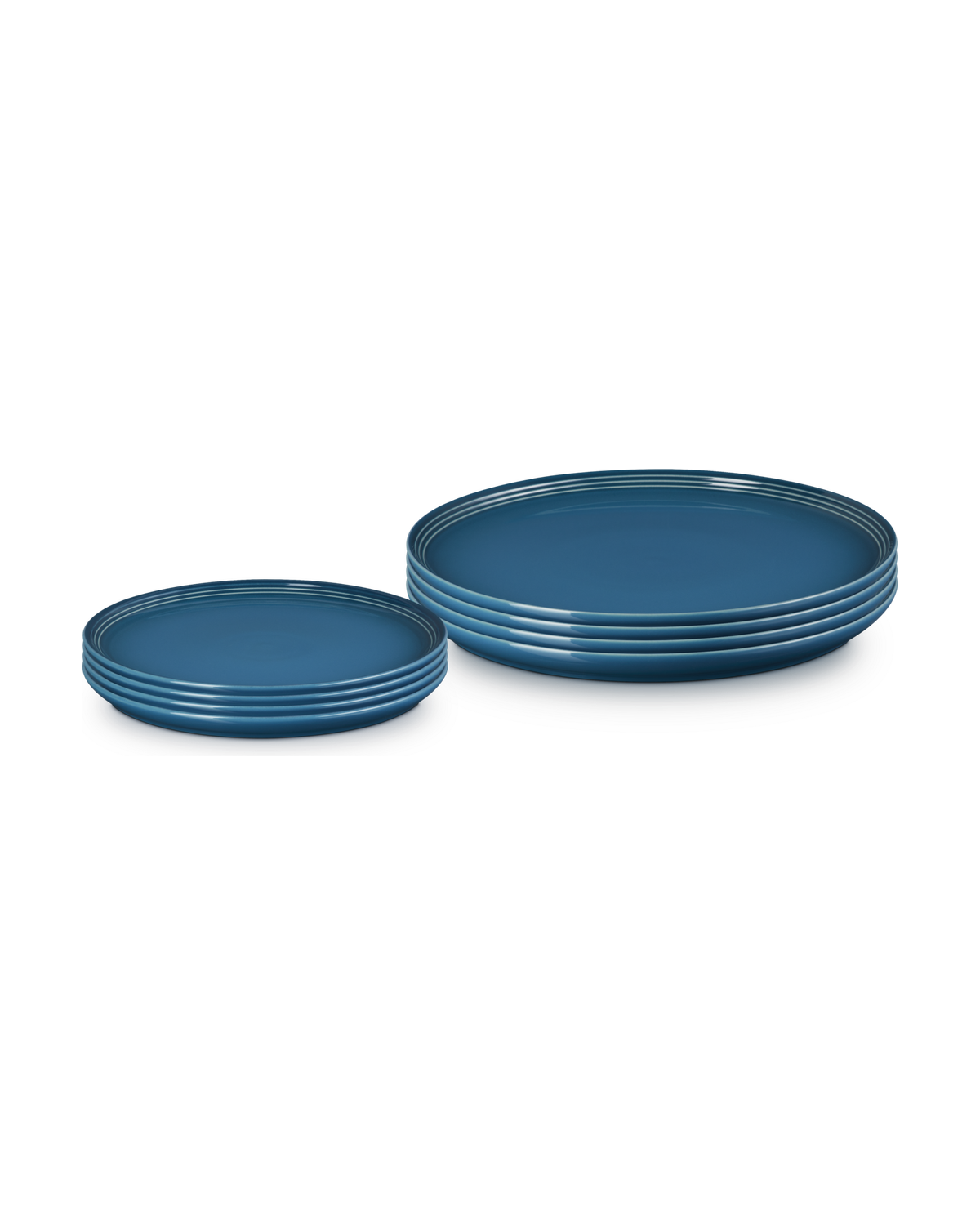 Le Creuset Stoneware Coupe 8-piece Dinnerware Set – Deep Teal