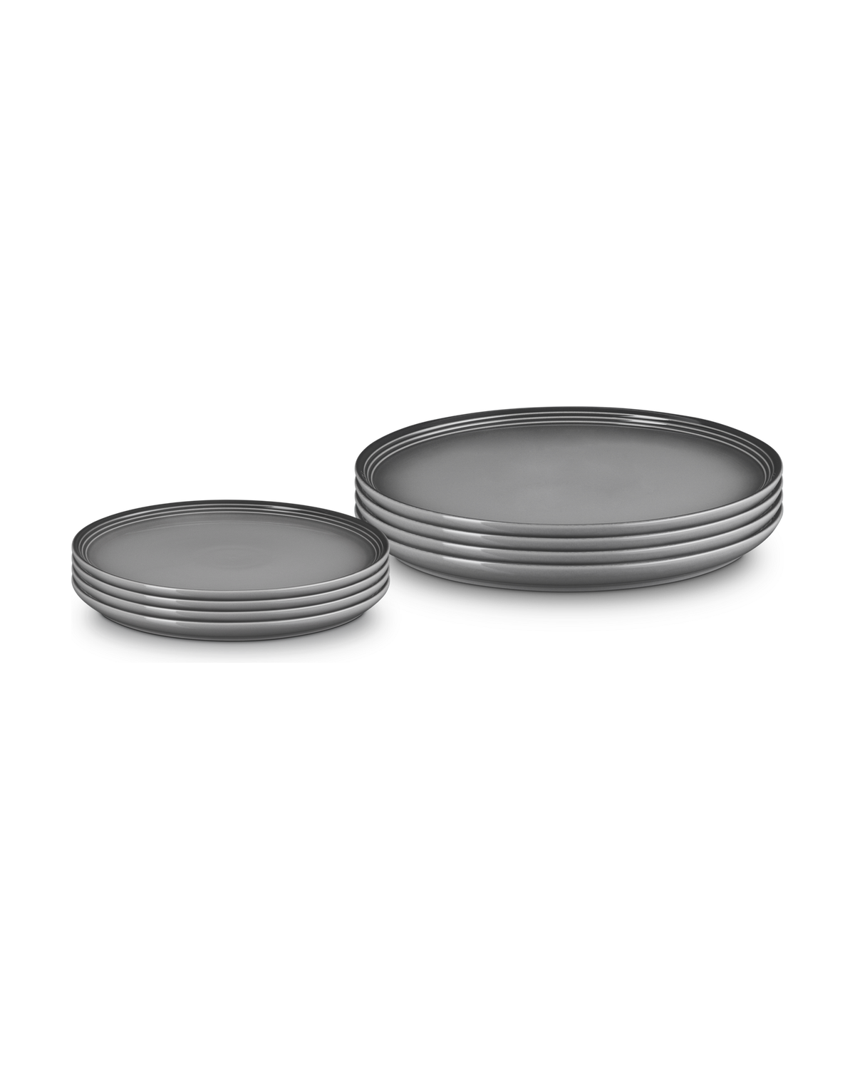 Le Creuset Stoneware Coupe 8-piece Dinnerware Set – Flint