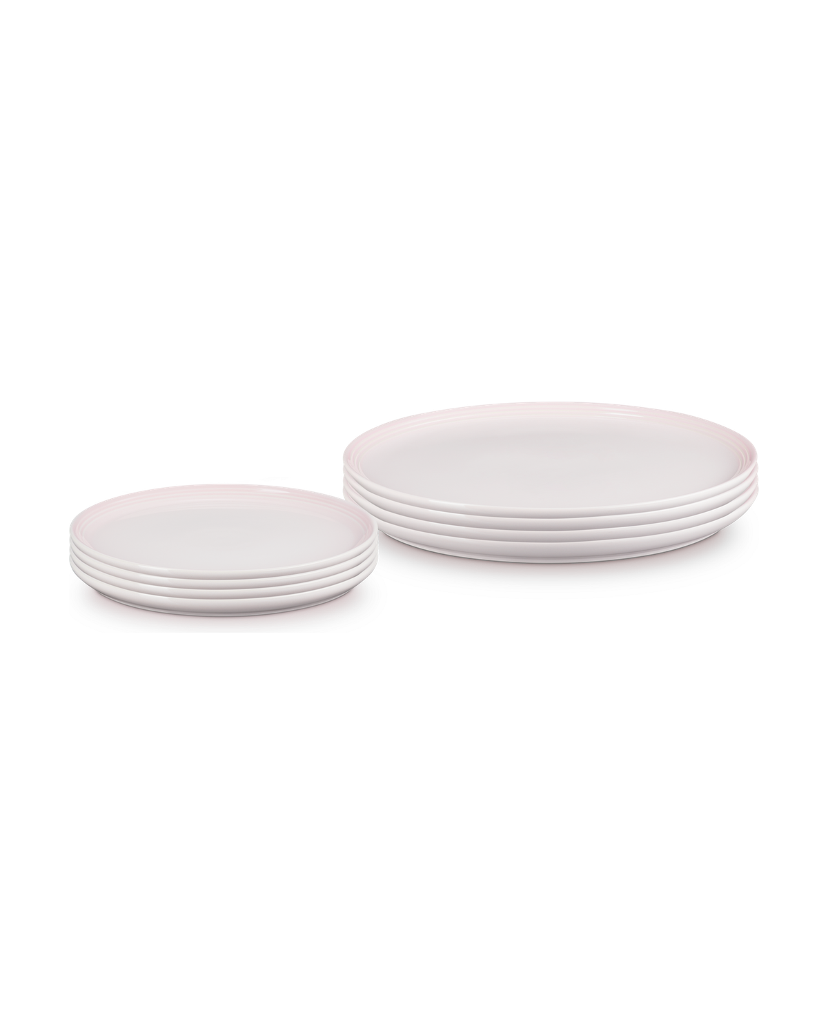 Le Creuset Stoneware Coupe 8-piece Dinnerware Set – Shell Pink