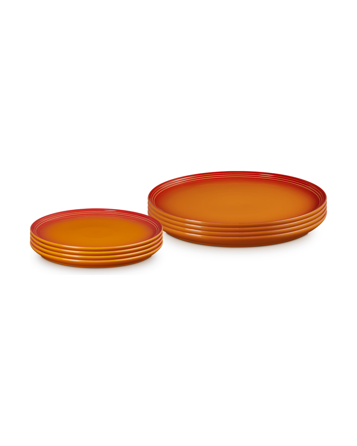 Le Creuset Stoneware Coupe 8-piece Dinnerware Set – Volcanic