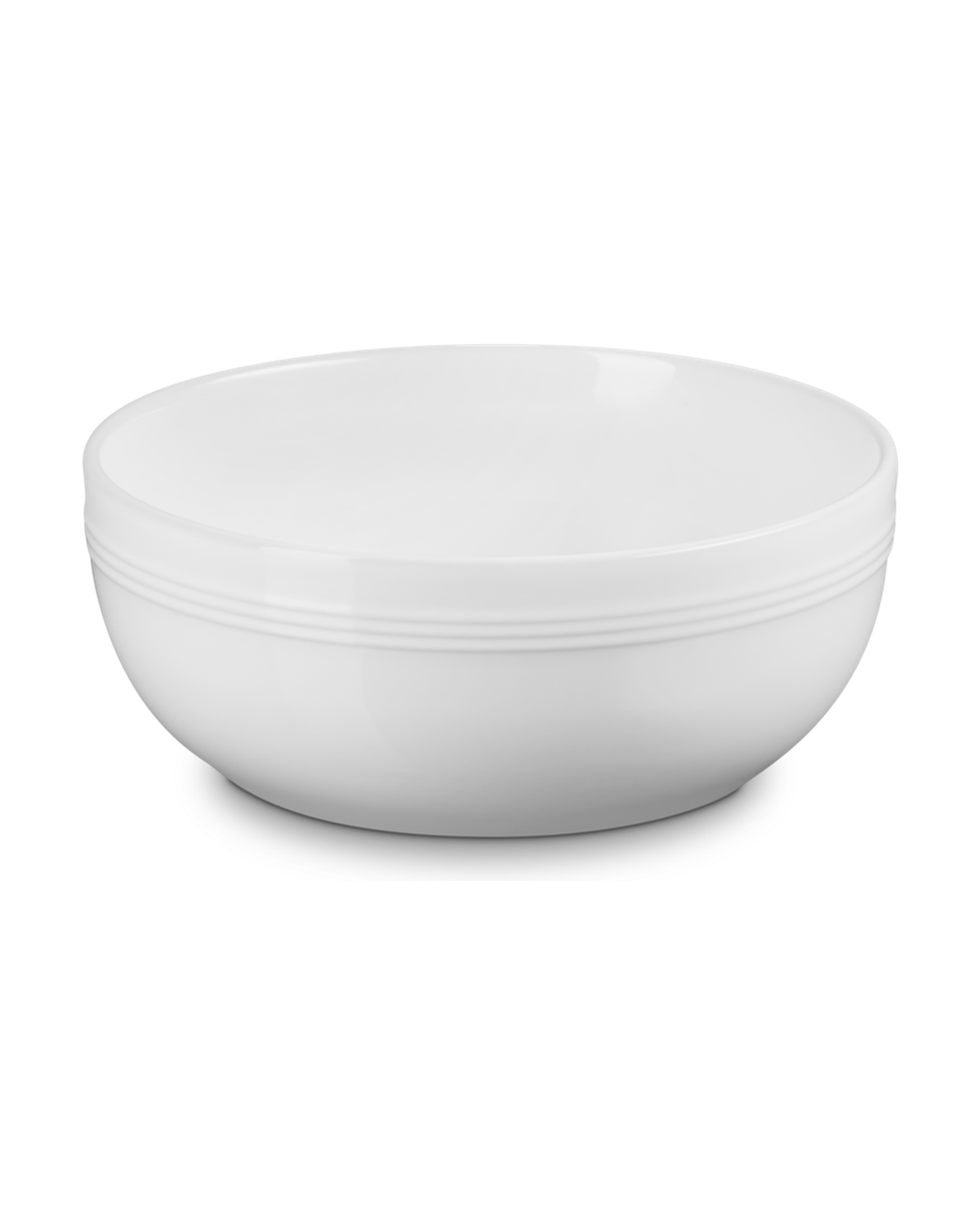 Le Creuset Stoneware Coupe Serving Bowl – White